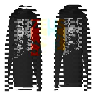 Vintage Griechische Mythologie Gott Zeus Langarmshirts - Geschenkecke