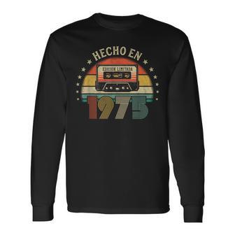 Vintage Hecho En 1975 Regalo Nacido En 1975 Edición Limitada Camiseta de manga larga - Regaloses