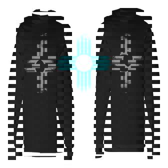 Vintage New Mexico Zia Symbol Nm State Long Sleeve T-Shirt - Thegiftio