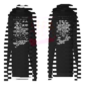 Vintage Pink Nutcrackers Let's Get This Party Crackin Xmas Long Sleeve T-Shirt | Seseable FR