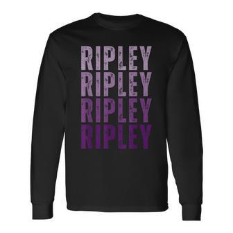 Vintage Ripley Personalized Name I Love Ripley Long Sleeve T-Shirt - Monsterry
