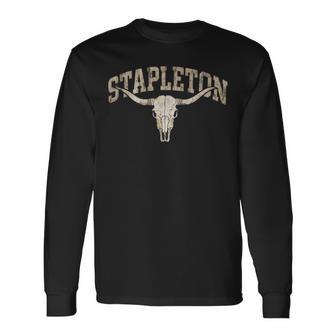 Vintage Stapleton Name Long Sleeve T-Shirt - Thegiftio UK