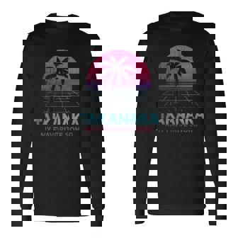 Vintage Takanaka Retro Sunset Palm My Favorite Song Long Sleeve T-Shirt | Seseable FR