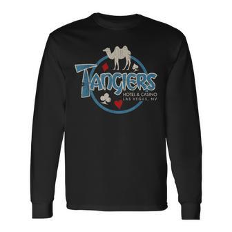 Vintage Tangiers Hotel And Casino Las Vegas Long Sleeve T-Shirt - Thegiftio UK