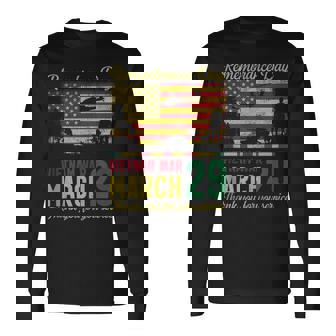 Vintage Vietnam War Veteran Proud March 29 Remembrance Day Tank Top Long Sleeve T-Shirt | Mazezy