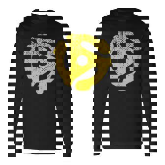 Vintage Vinyl Record 45 RPM Spindle Adapter Tank Top Long Sleeve T-Shirt | Mazezy