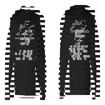 Vinyl Record Retro DJ Vintage Music Collector Long Sleeve T-Shirt | Mazezy