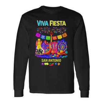 Viva Fiesta San Antonio Fiesta Festival Cinco De Mayo Party Long Sleeve T-Shirt - Monsterry