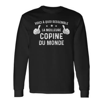 Voici À Quoi Ressemble La Meilleure Copine Du Monde T-shirt à manches longues - Cadeauxyz