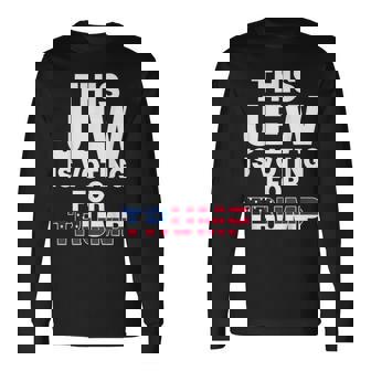 Votante Judío De Trump Republicano Israel Donald Trump 2024 Camiseta de manga larga - Regaloses