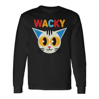 Wacky Costume Mismatch Day Outfit Cat For Wacky Days Long Sleeve T-Shirt - Thegiftio UK
