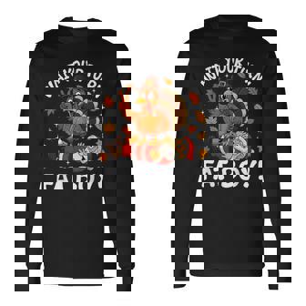 Wait Your Turn Fat Boy Thanksgiving Turkey Christmas Long Sleeve T-Shirt - Thegiftio