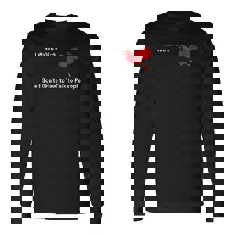 I Watch Birds So I Dont Talk To People Birdwatching Long Sleeve T-Shirt | Mazezy