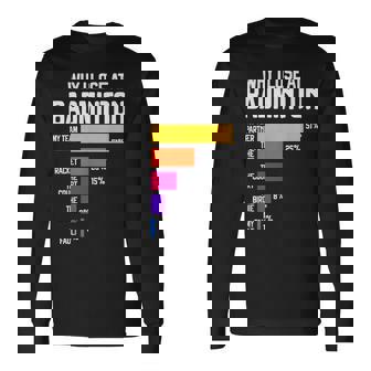 Why I Lose At Badminton 面白い言い訳 シャトルコック バーディー 長袖Tシャツ - Kawaiitshirt