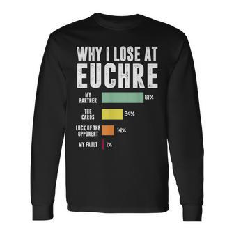 Why I Lose At Euchre Long Sleeve T-Shirt - Thegiftio UK