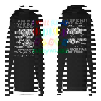 I Will Read Books Everywhere Across America Long Sleeve T-Shirt - Thegiftio