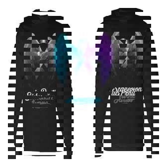 Wings For Suicide Prevention Awareness Mental Health Support Tank Top Long Sleeve T-Shirt | Mazezy