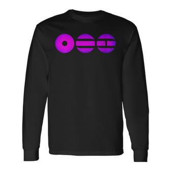 Women's Retro Purple Circle Arirang Basic Symbol Long Sleeve T-Shirt - Thegiftio UK