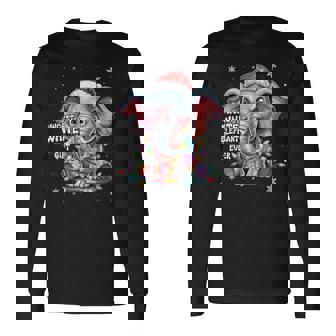 Worst Elephant Santa Ever Christmas Xmas Long Sleeve T-Shirt | Mazezy