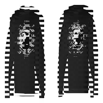 Ying Yang Cinese Tai Chi Yin Regalo Fenghui Bagua Kung Fu Maglietta a maniche lunghe - Novitaregali