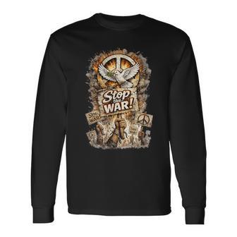 ¡Alto A La Guerra Paz Antiguerra No A La Guerra Camiseta de manga larga - Regaloses