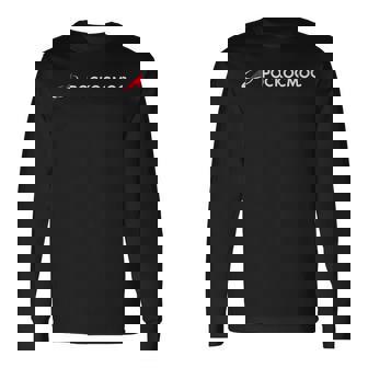 「ロスコスモス」ロシア宇宙機関キリル文字 長袖Tシャツ - Kawaiitshirt