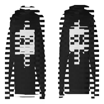 「中」面白い デザイン 語録 ネタ おもしろ 漢字 中 長袖Tシャツ - Kawaiitshirt