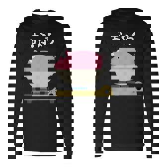 【おふろ】お風呂 可愛い 豚 銭湯 温泉 料理 おもしろ 面白い ユーモア ネタ ギャグ ウケ狙い ブタ 鍋 癖強い 長袖Tシャツ - Kawaiitshirt