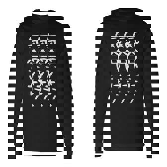 【気合いだ！気合いだ！気合いだ！】ギャグ ネタ ウケ狙い 贈り物 ギフト 面白い 文字 おもしろ 長袖Tシャツ - Kawaiitshirt