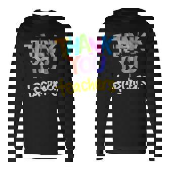 ありがとう 先生 感謝 卒業 長袖Tシャツ - Kawaiitshirt