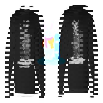 うさぎ スノーボーダー スノーボード スポーツ 長袖Tシャツ - Kawaiitshirt