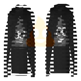 うんちパイル 笑顔 ハッピー うんちパイル うんちの渦 かわいい おもしろい 長袖tシャツ 長袖Tシャツ - Kawaiitshirt