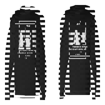 おったま Ah 元素デザイン おもしろ理系 サプライズ要素 42 ナンバー グラフィック 長袖Tシャツ - Kawaiitshirt