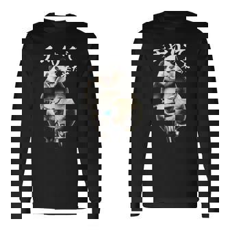 おもしろtシャツ パンダ 自転車 動物 メンズ グッズ かわいい おもしろ 服 長袖tシャツ 長袖Tシャツ - Kawaiitshirt