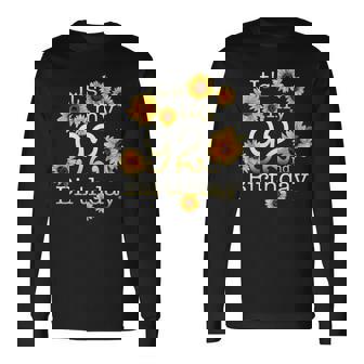 かわいいひまわり 92歳の誕生日 92歳の誕生日 長袖tシャツ 長袖Tシャツ - Kawaiitshirt