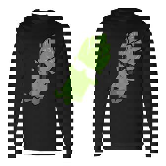 かわいいアスパラガス フルーツリラクシング レイジーアスパラガス 長袖Tシャツ - Kawaiitshirt