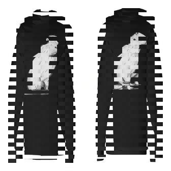 かわいいカピバラ カピバラ・カピバラ 長袖Tシャツ - Kawaiitshirt