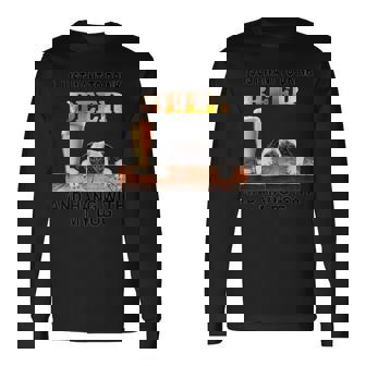 ただビール飲みたい&吊るすw マイパグ 長袖Tシャツ - Kawaiitshirt