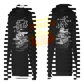 とんかつ かわいい 日本のとんかつ 日本 アニメ オタク お土産 長袖tシャツ 長袖Tシャツ - Kawaiitshirt