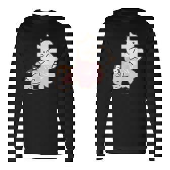 ねこぺん日和 桜 長袖Tシャツ - Kawaiitshirt