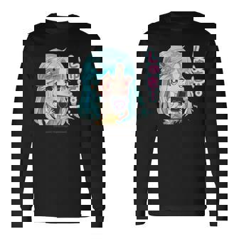 ひなビタスタンプ 心菜02「しゅき…」 長袖Tシャツ - Kawaiitshirt