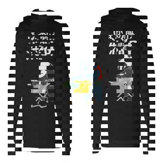 ほかの服は洗濯中 パンダ ギャグ ジョーク ツッコミ 動物好き おもしろ ネタ 長袖Tシャツ - Kawaiitshirt