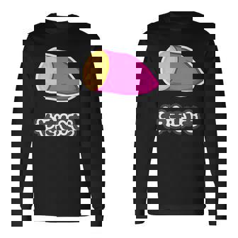 やきいも 焼き芋【おやつ ポップ】ご飯タイム【変なデザイン屋さん】面白い デザイン 長袖Tシャツ - Kawaiitshirt