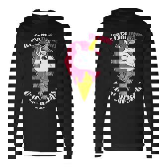 アイスクリーム 夢 ユニコーン ビームス スイーツ マジカル トリート 長袖tシャツ 長袖Tシャツ - Kawaiitshirt