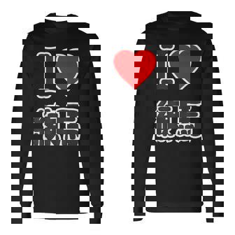 アイラブ・練馬（I Love ハート）練馬区 ビッグ 大きな文字【23区】ジモtティ 地元愛 面白い 長袖Tシャツ - Kawaiitshirt