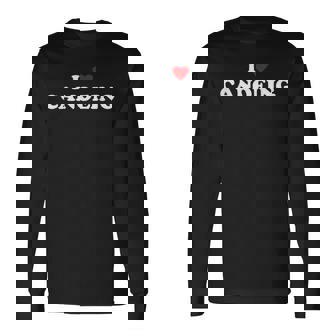 アイ・ハート・カヌー-アイ・ラブ・カヌー 長袖Tシャツ - Kawaiitshirt