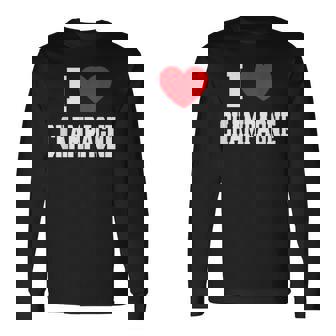 アイ・ラブ・シャンパン 長袖Tシャツ - Kawaiitshirt