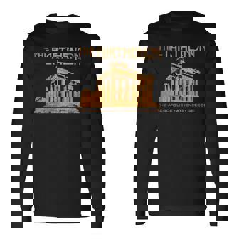アクロポリスのパルテノン神殿 アテネ ギリシャ 長袖Tシャツ - Kawaiitshirt