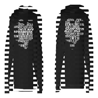 アシスタントプリンシパル ワードクラウド ハート アシスタントプリンシパル 長袖Tシャツ - Kawaiitshirt