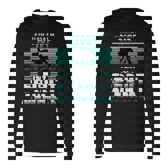 アジアンパームシベットは私のスピリットアニマルラバーです 長袖Tシャツ - Kawaiitshirt